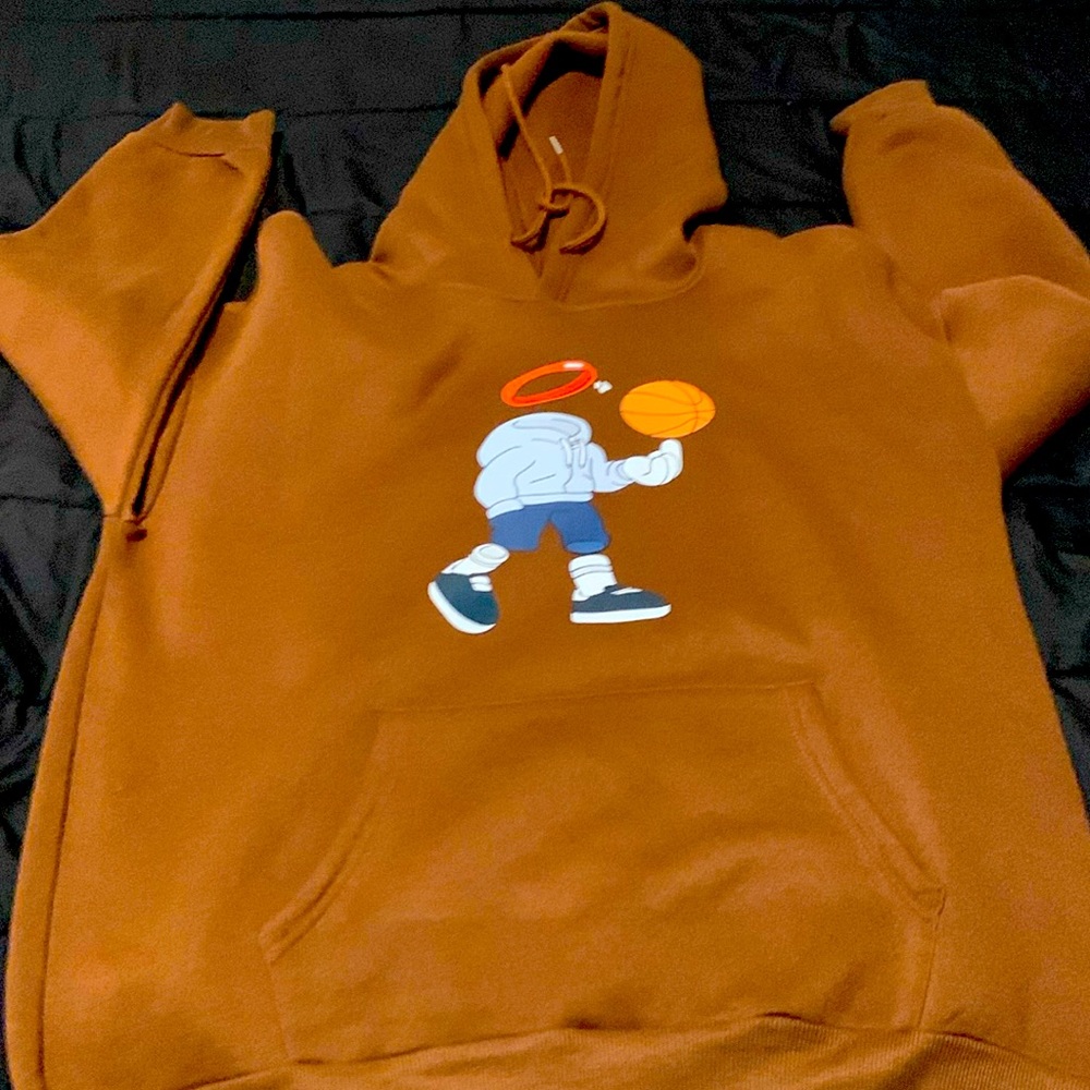 Brown Graphic hoodie